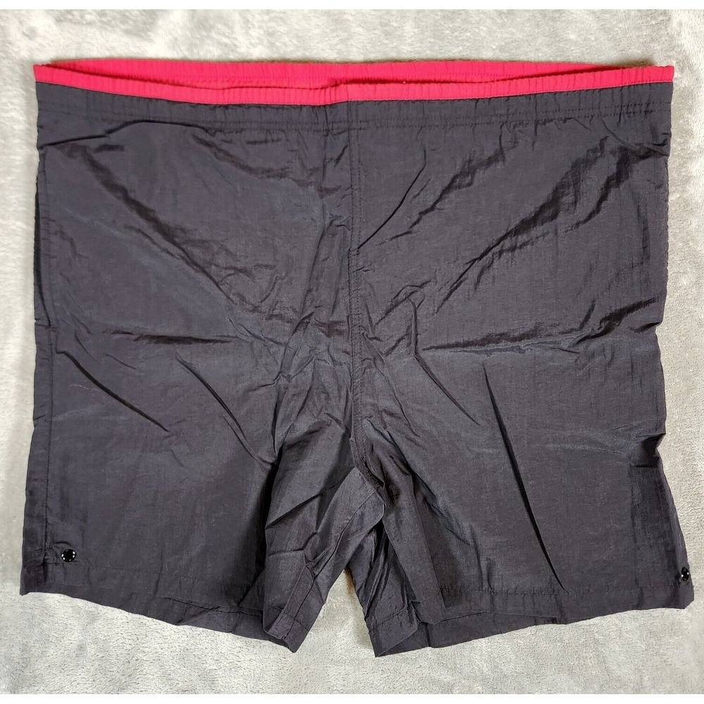 Trader‎ Bay Men's L Large 42X6 Black Swim Trunks drawstring pockets